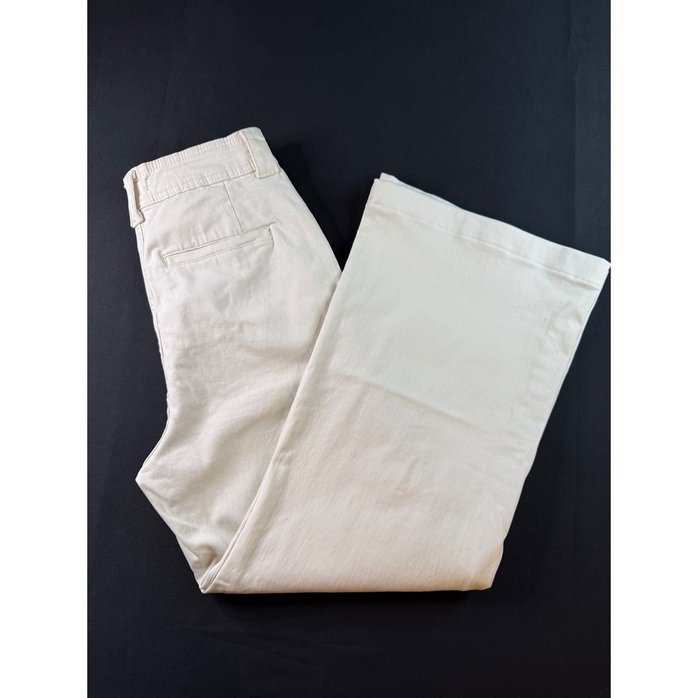 Bagatelle New York Womens Wide Leg Drawstring Pants Cream Off-White Size 8